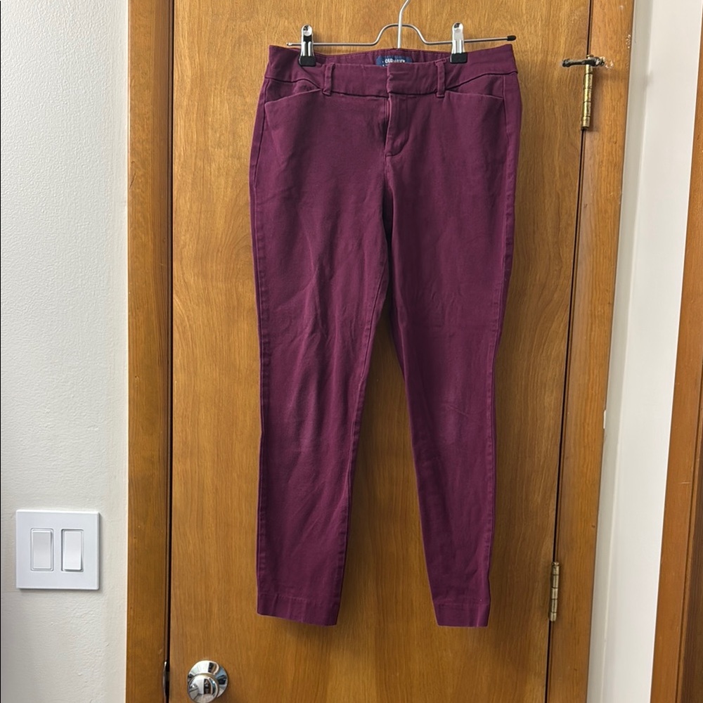 Women's Burgundy Jeans